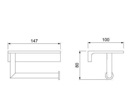 Держатель туалетной бумаги подвесной Timo Saona 13043/19 розовое золото